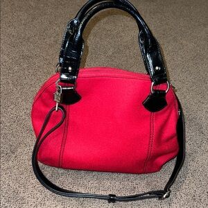 Liz Claiborne bag wool red vintage style great condition